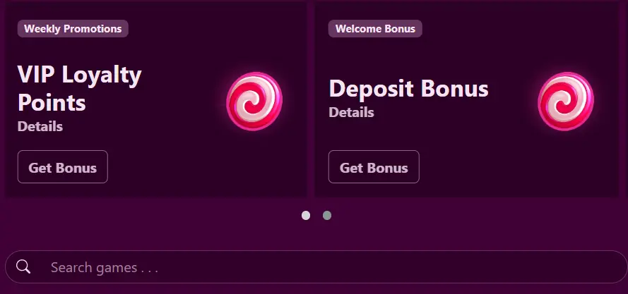 Candyland Casino bonus